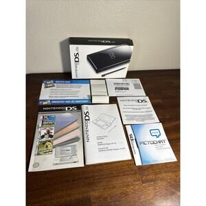 Nintendo DS Lite Black Onyx Console Empty Box and Manuals ONLY